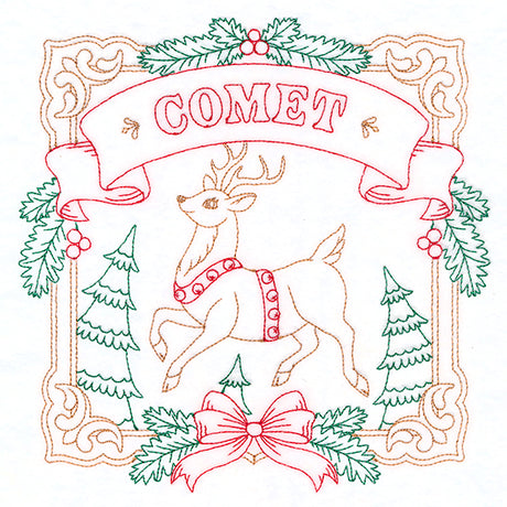 Christmas Reindeer Team - Comet