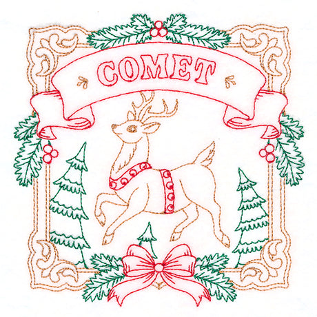 Christmas Reindeer Team - Comet