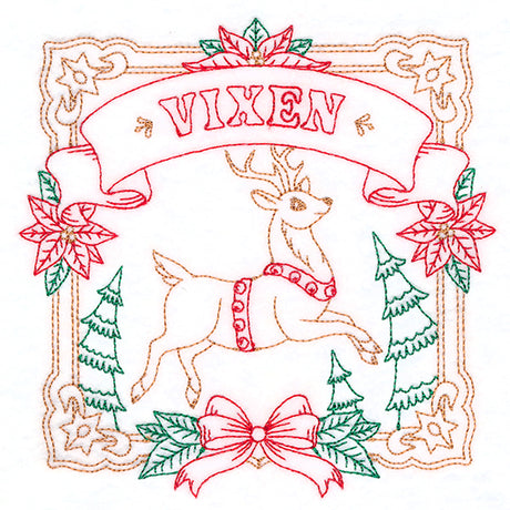 Christmas Reindeer Team - Vixen