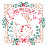 Christmas Reindeer Team -Blitzen