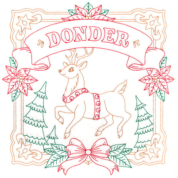 Christmas Reindeer Team - Donder