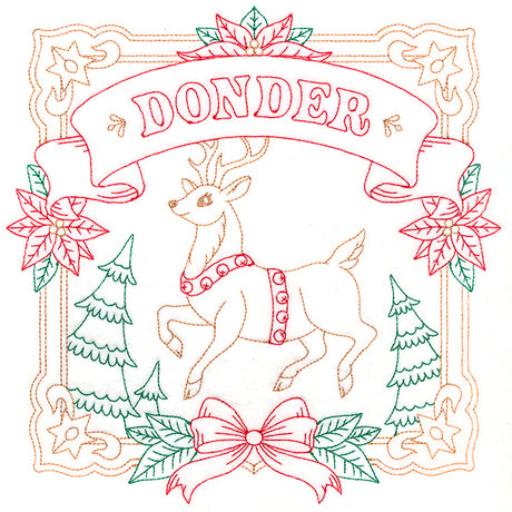 Christmas Reindeer Team - Donder