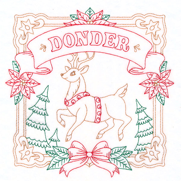 Christmas Reindeer Team - Donder