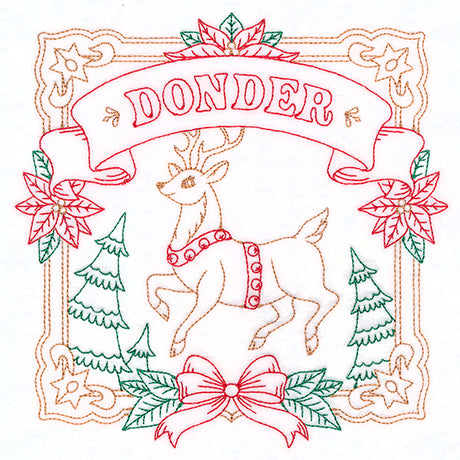Christmas Reindeer Team - Donder