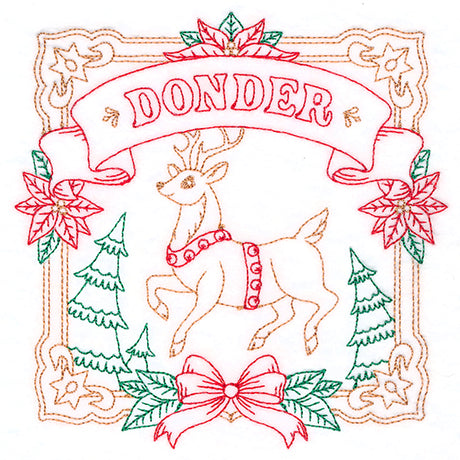 Christmas Reindeer Team - Donder