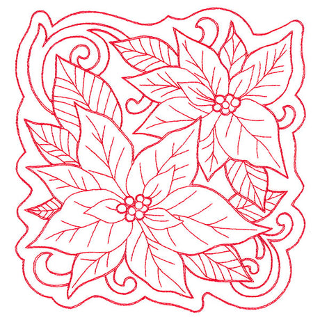 Poinsettias of Christmas Square