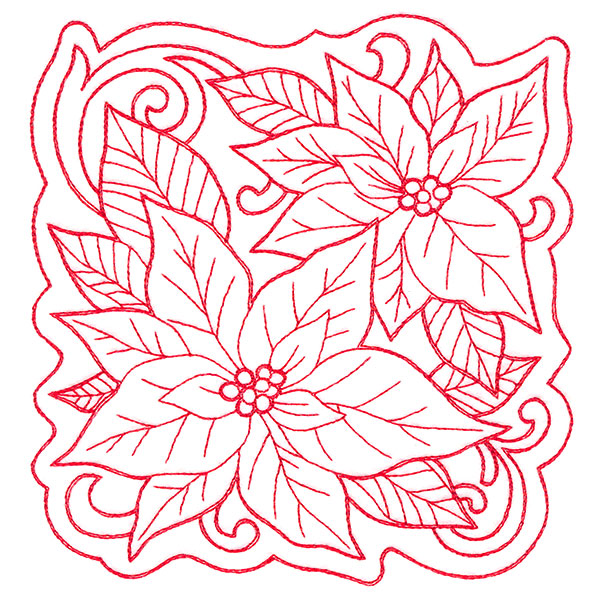 Poinsettias of Christmas Square