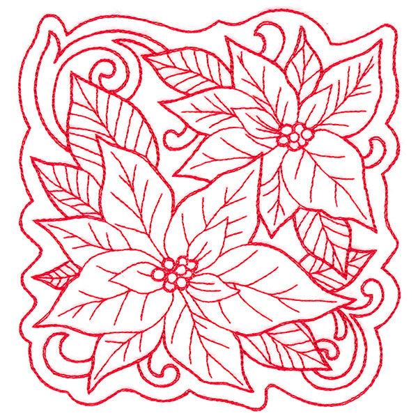 Poinsettias of Christmas Square