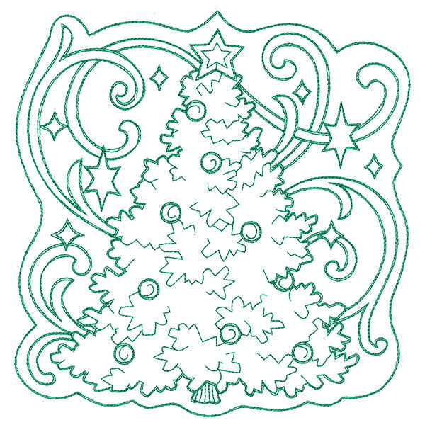 Tree of Christmas Square