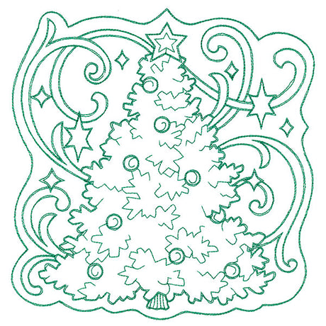Tree of Christmas Square
