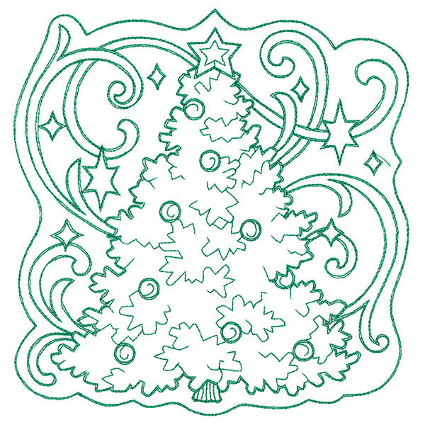 Tree of Christmas Square