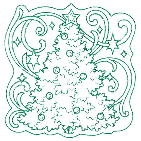 Tree of Christmas Square