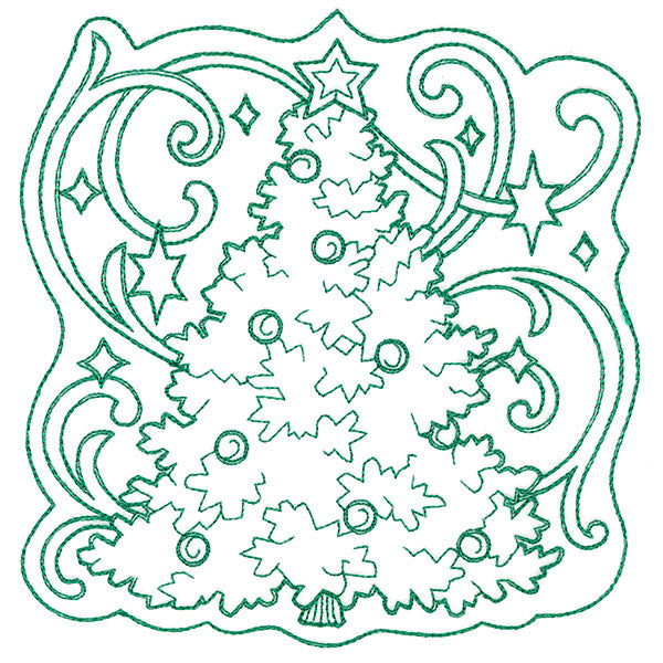 Tree of Christmas Square