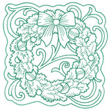 Wreath of Christmas Square