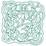 Wreath of Christmas Square