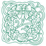 Wreath of Christmas Square