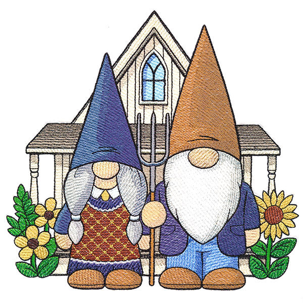 American Gothic Gnomes
