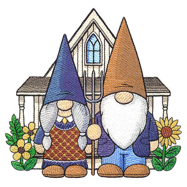 American Gothic Gnomes