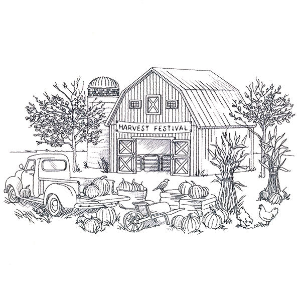 Harvest Festival Country Scene