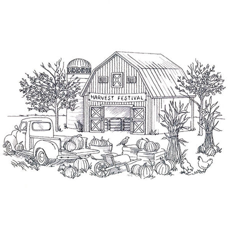 Harvest Festival Country Scene