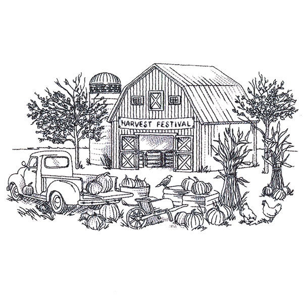 Harvest Festival Country Scene