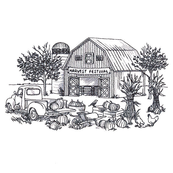 Harvest Festival Country Scene