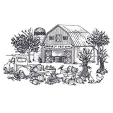 Harvest Festival Country Scene