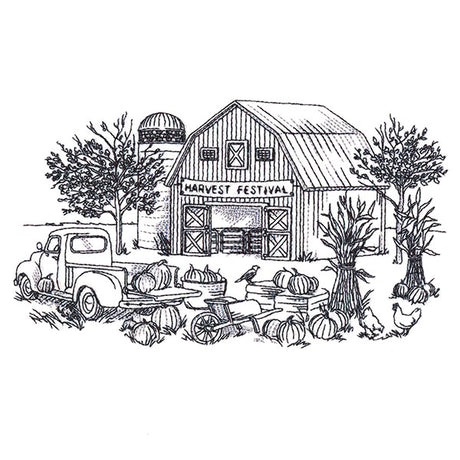 Harvest Festival Country Scene