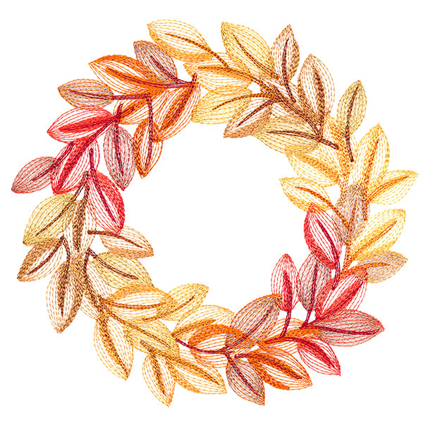 Sweet Autumn Leaves Wreath
