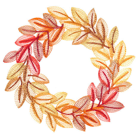 Sweet Autumn Leaves Wreath