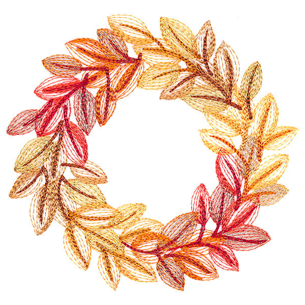 Sweet Autumn Leaves Wreath