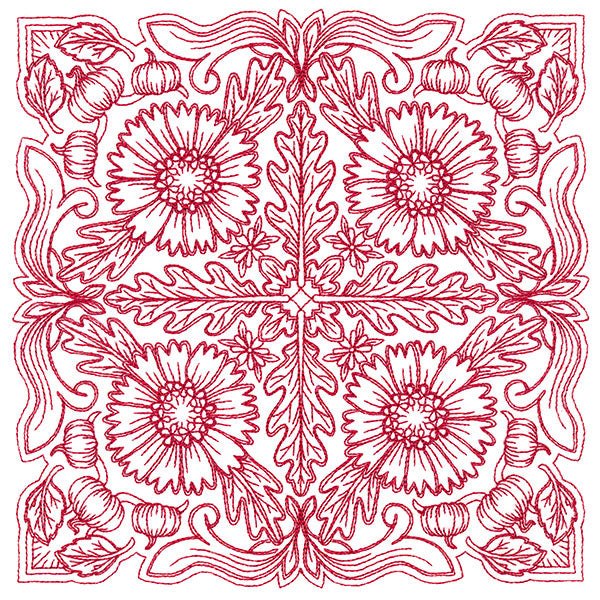 Blissful Helenium Kaleidoscope Square