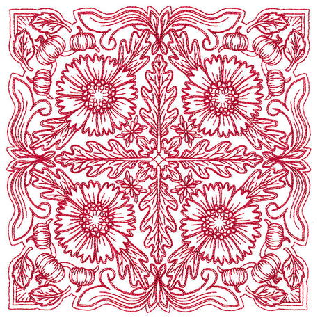 Blissful Helenium Kaleidoscope Square