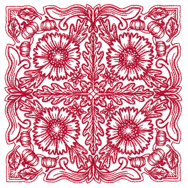 Blissful Helenium Kaleidoscope Square