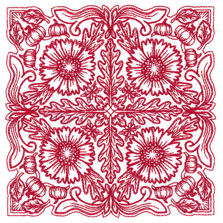 Blissful Helenium Kaleidoscope Square