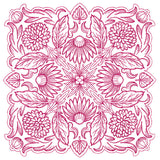 Blissful Coneflower Kaleidoscope Square