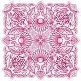 Blissful Coneflower Kaleidoscope Square