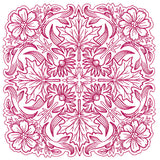 Blissful Aster & Maple Kaleidoscope Square