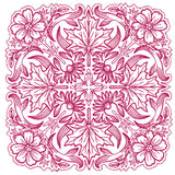 Blissful Aster & Maple Kaleidoscope Square