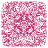 Blissful Aster & Maple Kaleidoscope Square