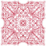 Blissful Oak & Acorns Kaleidoscope Square