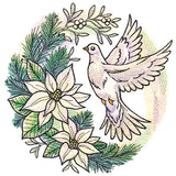 Silvered Blooms Dove