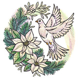 Silvered Blooms Dove