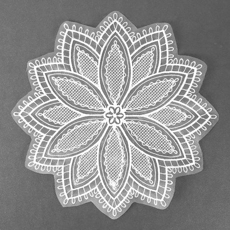 Blooming Poinsettia Doily (Organza)