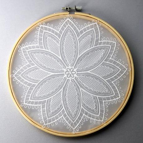 Blooming Poinsettia Doily (Organza)