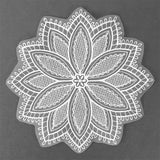 Blooming Poinsettia Doily (Organza)