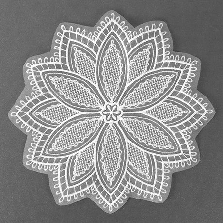 Blooming Poinsettia Doily (Organza)
