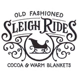 Sleigh Rides Market Sign