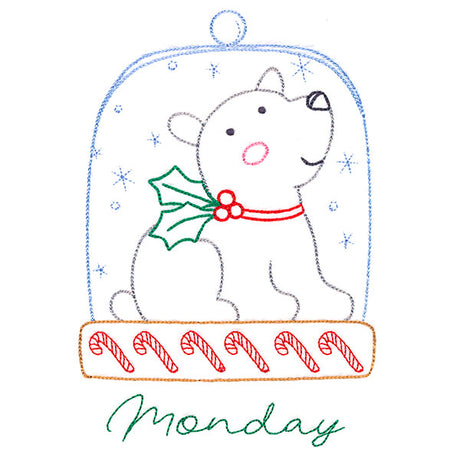 Polar Bear Snowglobe on Monday