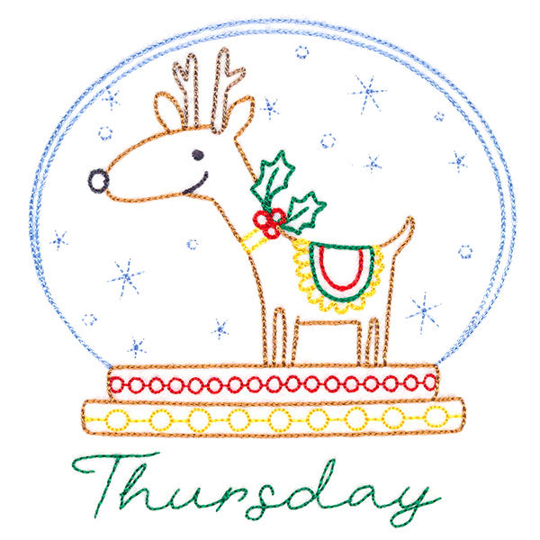 Reindeer Snowglobe on Thursday